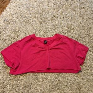 Shein hot pink crop top size xs